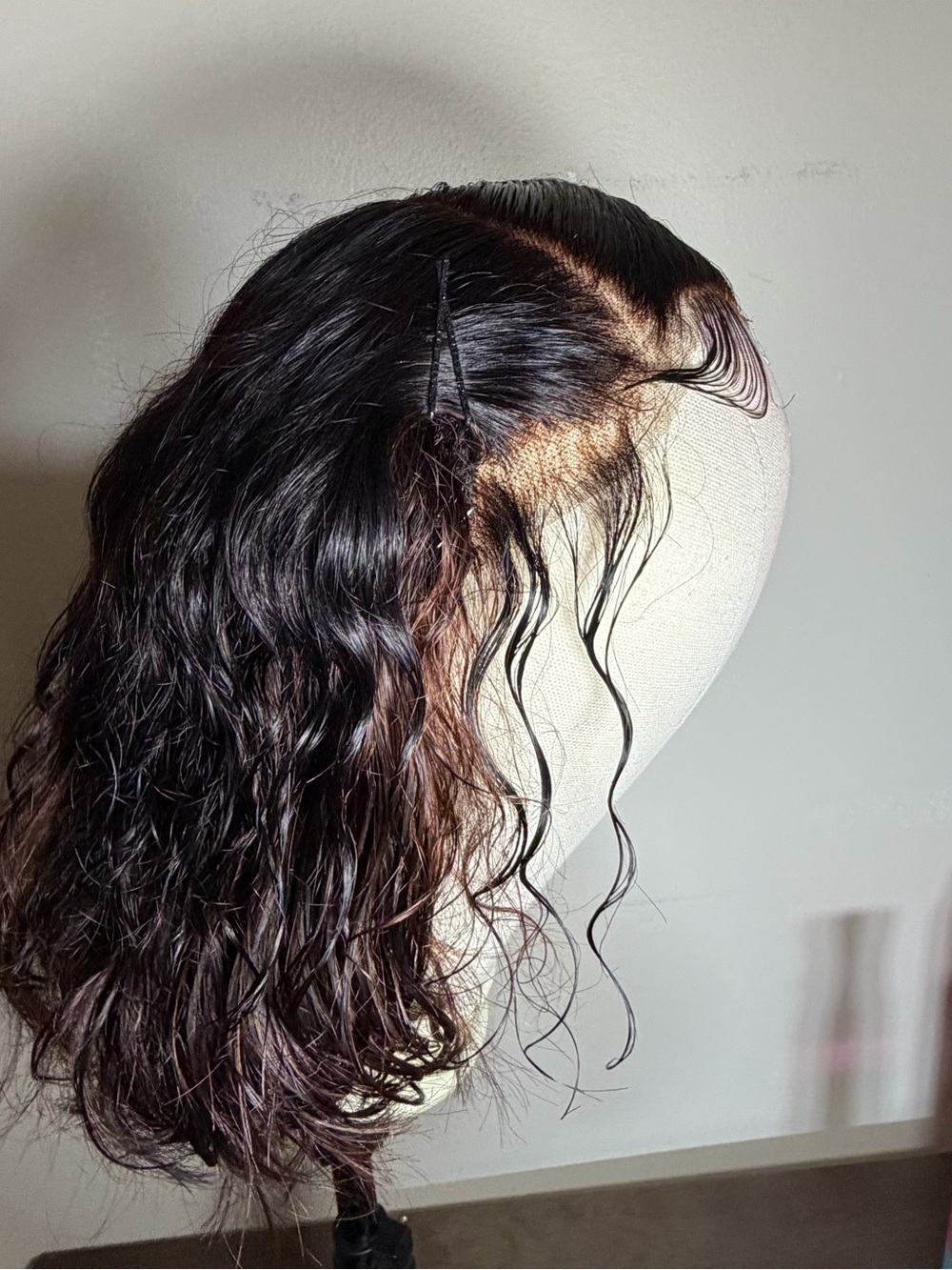 Custom 12” Human Hair Lace Front Wig – Ready to Wear